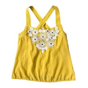 Anthropologie Floreat Pasque Tank Womens Small Feminine Fairy Romantic Lace Boho